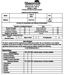Physical Exam Form Design Templates For Pdf And Words