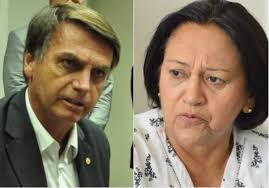 Resultado de imagem para FÃ¡tima com Bolsonaro nesta quarta (14) para discutir pacto federativo e reforma da previdÃªncia.