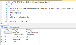 cte derived table temp table