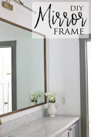 Diy Wood Mirror Frame For Bathroom
