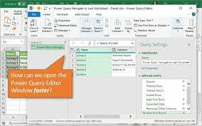 power query editor excel cus