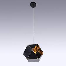 Modern Glass Pendant Light D170327 Black Gold