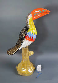 Murano Glass Birds Multicolour Tucan