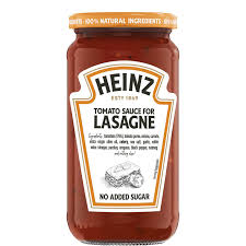 heinz tomato pasta sauce for lasagne