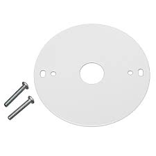 Commercial Electric 4 In White Mounting Plate And Mounting Screws For Commercial Electric Led Strip Lights Covers Standard Junction Box