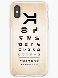 Aurebesh Eye Chart Iphone Case By Sebisghosts