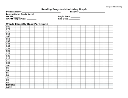 Template Printable Line Graph Template Reading Progress Chart