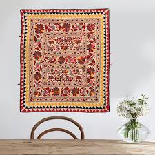 Antique Indian Gujrati Textile Wall