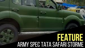 army spec tata safari storme caught on