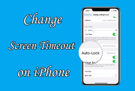 how to change screen timeout on iphone