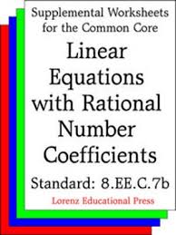 Ccss 8 Ee C 7b Linear Equations With