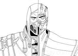 Article by best coloring pages. Mortal Kombat Scorpion And Sub Zero Coloring Page Free Printable Coloring Pages For Kids