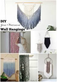 diy macrame with yarn wall art home