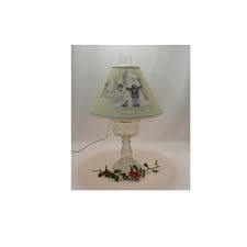 Clear Antique Pressed Glass Lamp