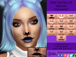 kitty cat face v2 naturals facepaint