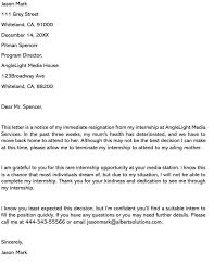 You can find a detailed description of them here. Best Internship Resignation Letter Examples Samples