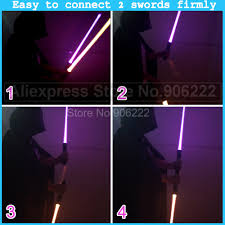 2 Pieces Lot Star Wars Lightsabers Weapons Star Wars Lightsaber Sound And Light Double Bladed Ultra Saber Star Wars Collectibles Collectibles