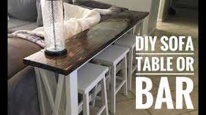 Build A Sofa Table Bar Table