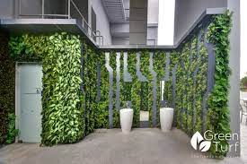 outdoor artificial vertical garden wall
