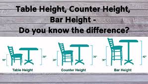 Bar Height Table Height