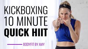 10 minute kickboxing quick hiit workout