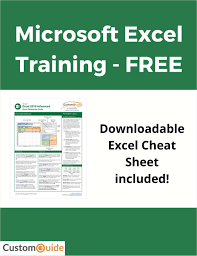 microsoft excel training course free