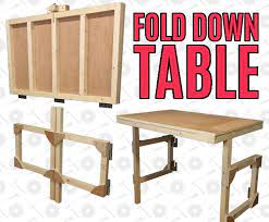 folding table plans wall mount