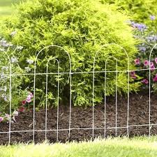White Garden Border Fence For Shrub