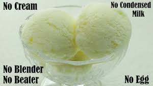 vanilla ice cream recipe without cream