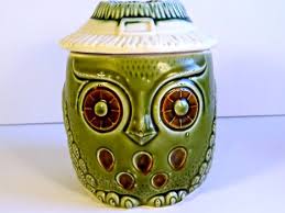Vintage Owl Cookie Jar Made In Japan