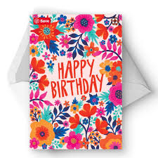Blue stars foldable graduation card. 12 Free Printable Birthday Cards For Everyone