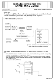Official driver packages will help you to restore your konica minolta 350/250/200 printers. Konica Minolta Bizhub C652 Installation Manual Pdf Download Manualslib