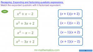 how to solve quadratics by factorising