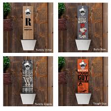 Personalized Wall Mounted Bottle Opener