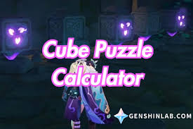cube puzzle calculator best genshin