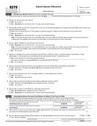 F8379 Injure Spouse Form