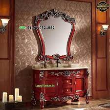 Carved Royal Bathroom Vanity Cabinets