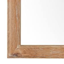Rustic Solid Oak Limed Wood Wall Mirror