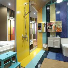 eclectic blue bathroom nippon paint