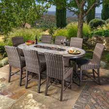 Fire Pit Table Set Patio Set With