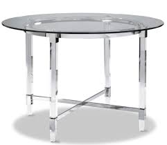 3656 45 Round Glass Dining Table