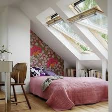 bedroom and bathroom in the attic