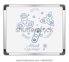 Hand Spinners Icons Set On Flip Stock Vector Royalty Free