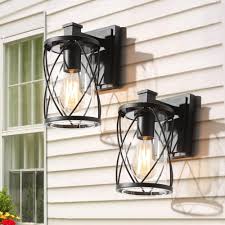 Farmhouse Drum Outdoor Wall Sconce