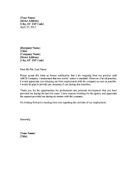 18 printable resignation letter exle