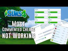 the sims 4 most commented cheats not
