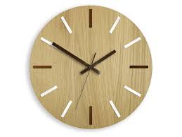 Oak Clock Wood Wall Clock Solo Clock