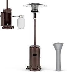 Perfect for residential and commercial users. Amazon Com Pamapic Patio Heater 46000 Btu Commercial Propane Outdoor Heater 88 Inches Tall Standing Patio Heater With Cover Bronze Garden Outdoor