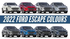 2022 ford escape all color options