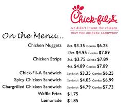 Chick Fil A Nutrition Info Facts And Calories 2017
